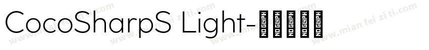 CocoSharpS Light字体转换